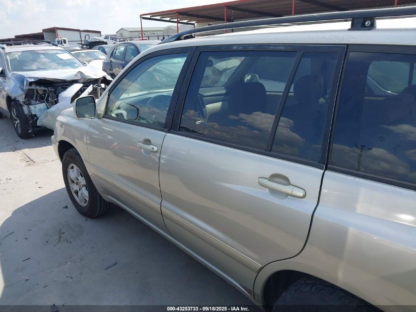 2002 Toyota Highlander V6 VIN: JTEGF21A420071345 Lot: 43253733