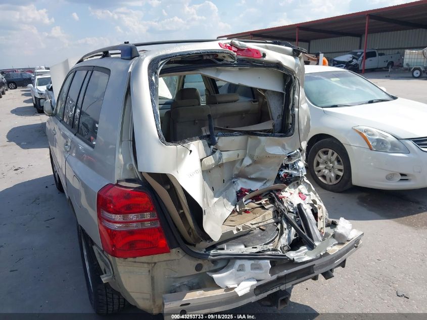 2002 Toyota Highlander V6 VIN: JTEGF21A420071345 Lot: 43253733