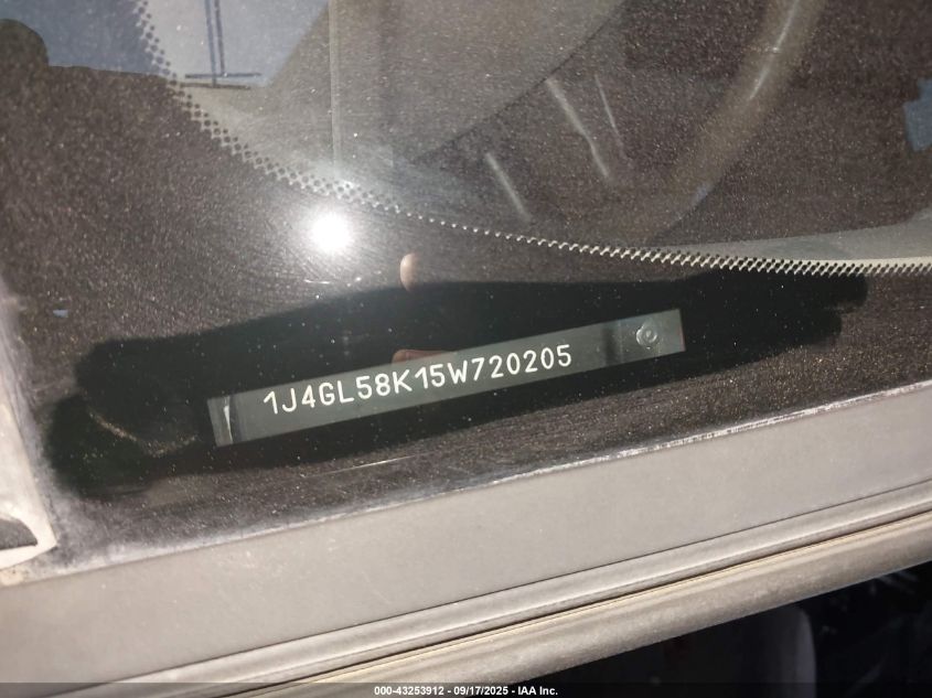 2005 Jeep Liberty Limited Edition VIN: 1J4GL58K15W720205 Lot: 43253912
