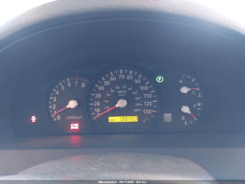 2005 Kia Sorento Ex/Lx VIN: KNDJC733255400260 Lot: 43253924