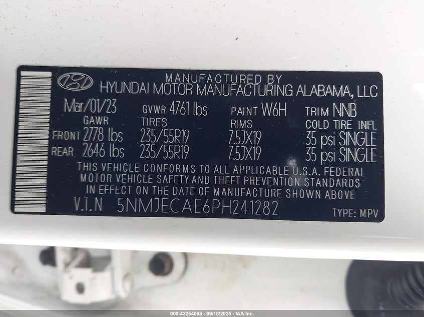 2023 HYUNDAI TUCSON LIMITED 5NMJECAE6PH241282