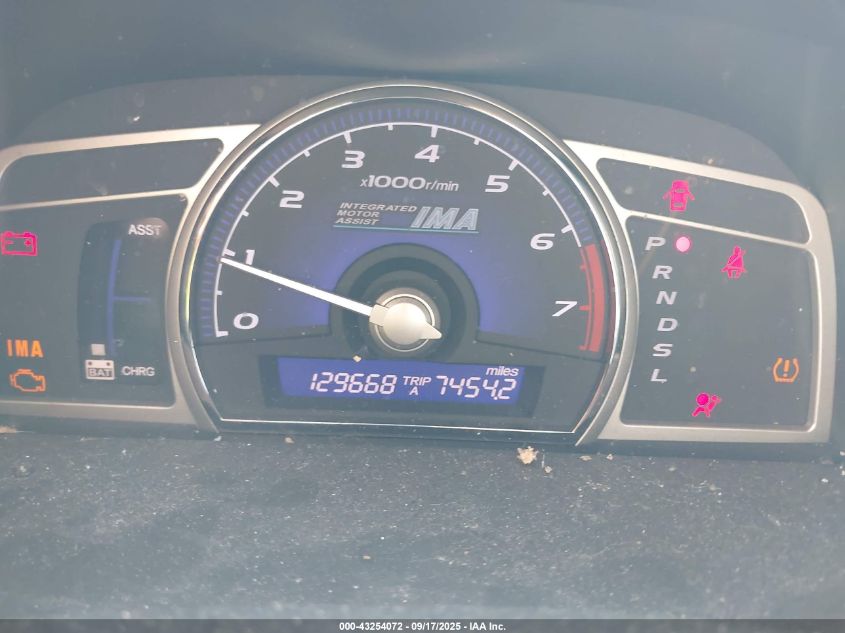 2008 Honda Civic Hybrid VIN: JHMFA36258S001791 Lot: 43254072