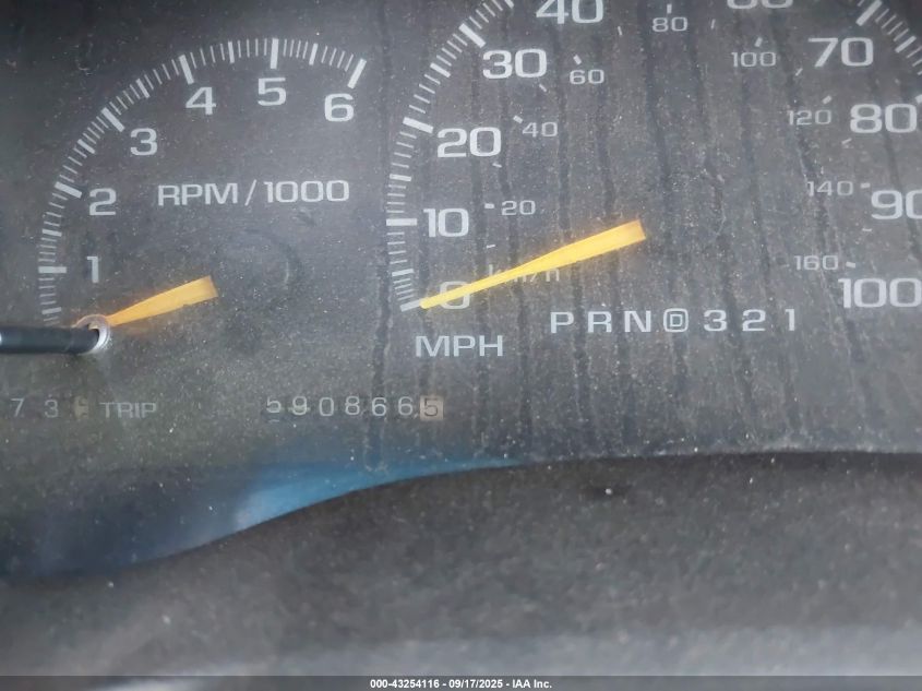 1999 Chevrolet Tahoe Ls VIN: 1GNEK13R7XJ543616 Lot: 43254116