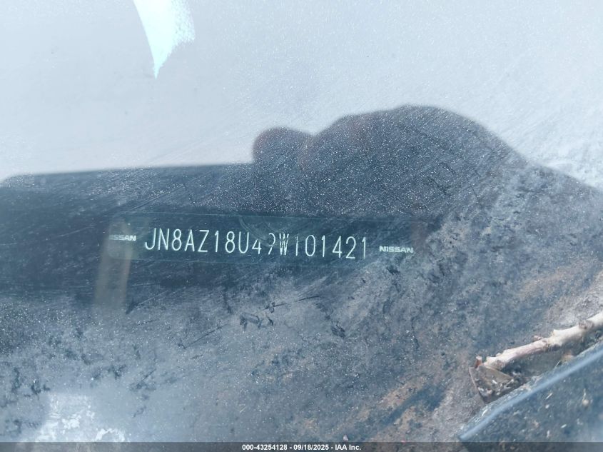 2009 Nissan Murano Sl VIN: JN8AZ18U49W101421 Lot: 43254128