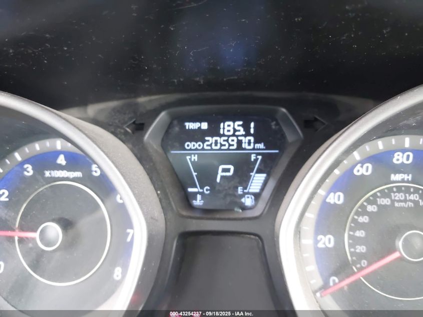 2013 Hyundai Elantra Gls VIN: KMHDH4AE9DU786497 Lot: 43254237