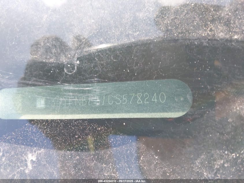 2012 Cadillac Srx Performance Collection VIN: 3GYFNBE31CS578240 Lot: 43254310