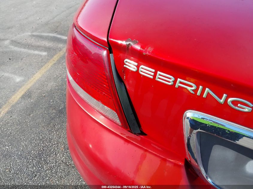 2002 Chrysler Sebring Lxi VIN: 1C3EL55RX2N209192 Lot: 43254344