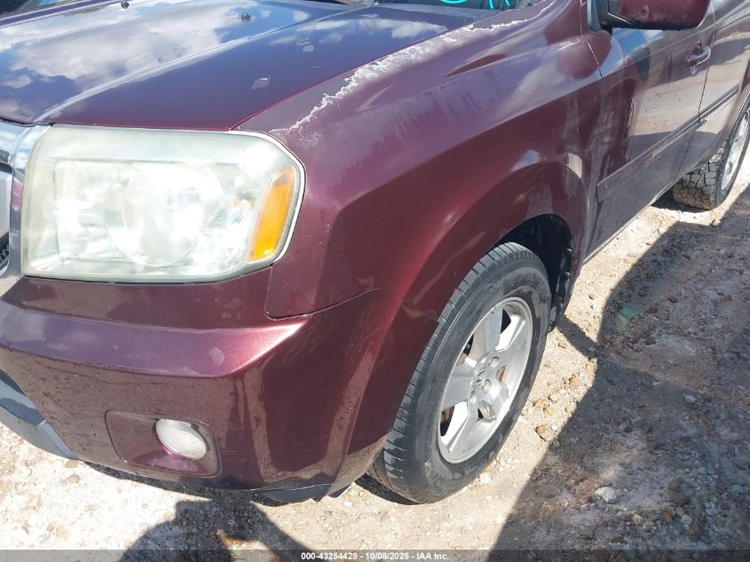 2010 Honda Pilot Ex-L VIN: 5FNYF3H5XAB017653 Lot: 43254429