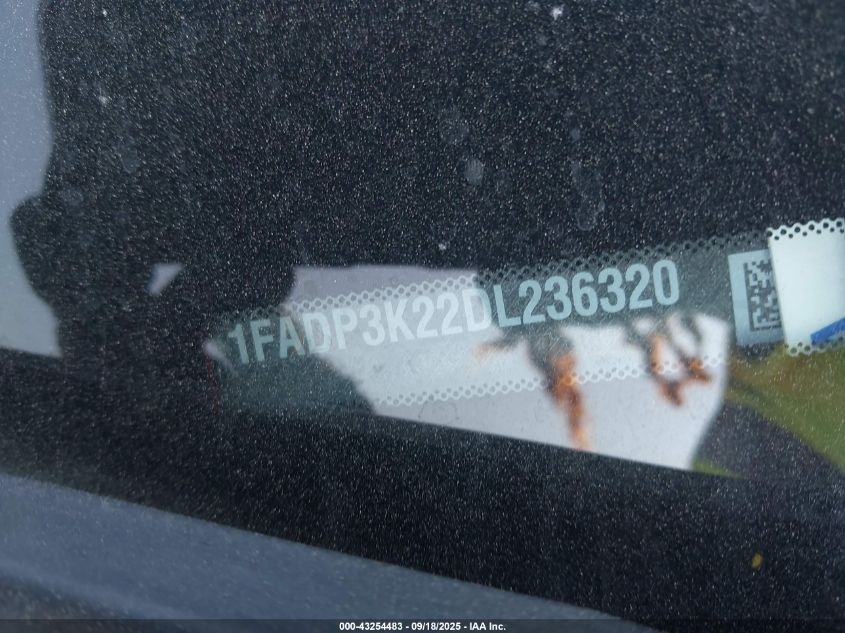 2013 Ford Focus Se VIN: 1FADP3K22DL236320 Lot: 43254483