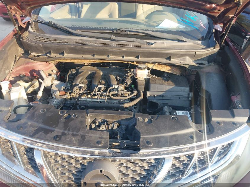 2011 Nissan Murano Sv VIN: JN8AZ1MU3BW064423 Lot: 43254485