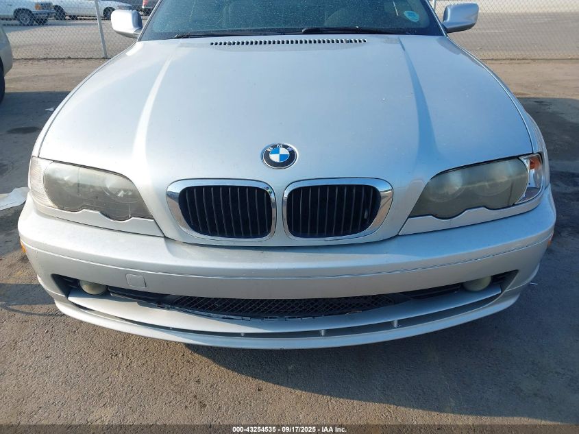 2002 BMW 325Ci VIN: WBABS33412PG82495 Lot: 43254535