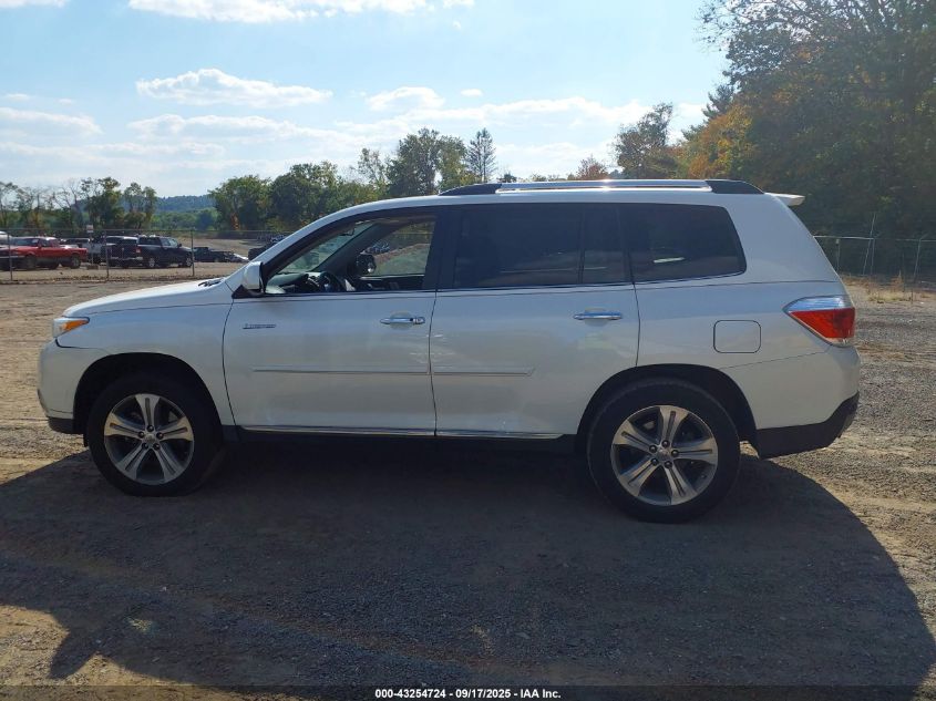 2013 Toyota Highlander Limited V6 VIN: 5TDYK3EH9DS092564 Lot: 43254724