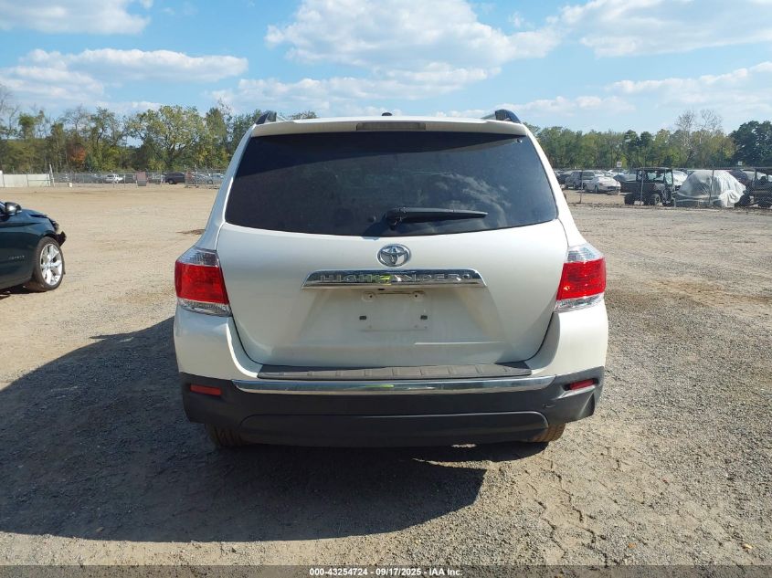 2013 Toyota Highlander Limited V6 VIN: 5TDYK3EH9DS092564 Lot: 43254724