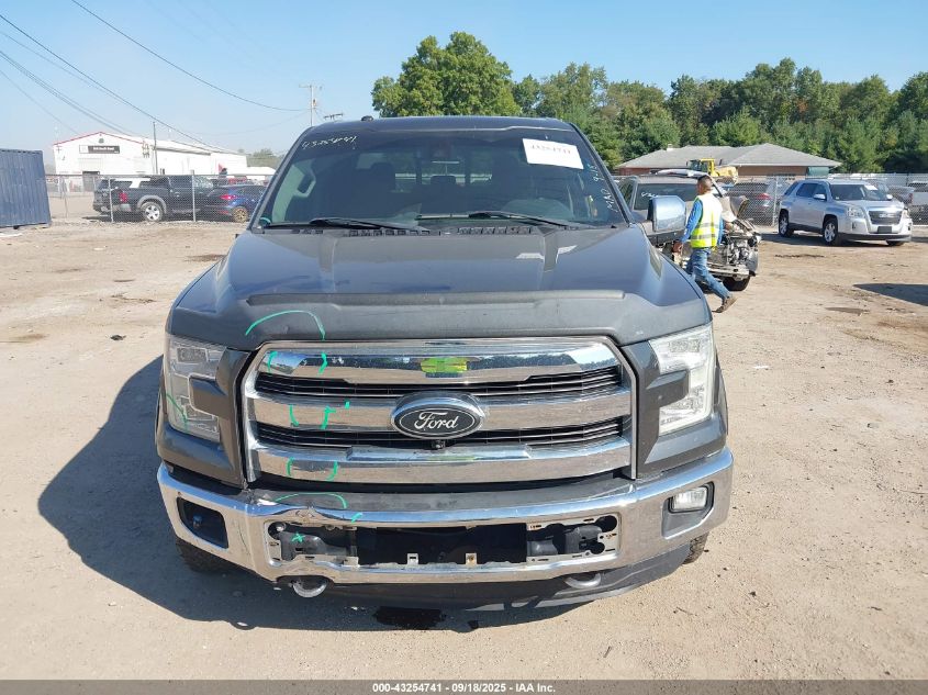 2016 Ford F-150 Lariat VIN: 1FTEW1EF1GFB76294 Lot: 43254741