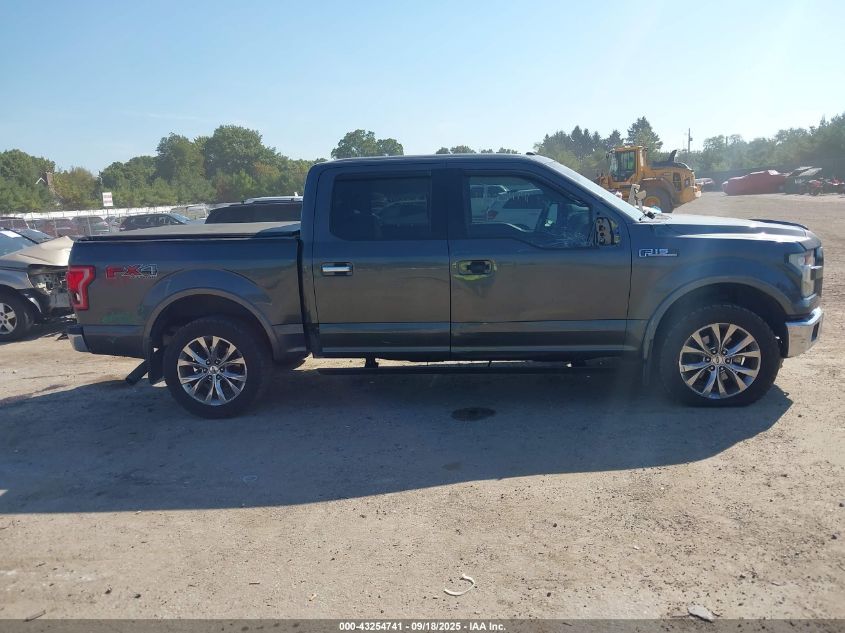 2016 Ford F-150 Lariat VIN: 1FTEW1EF1GFB76294 Lot: 43254741