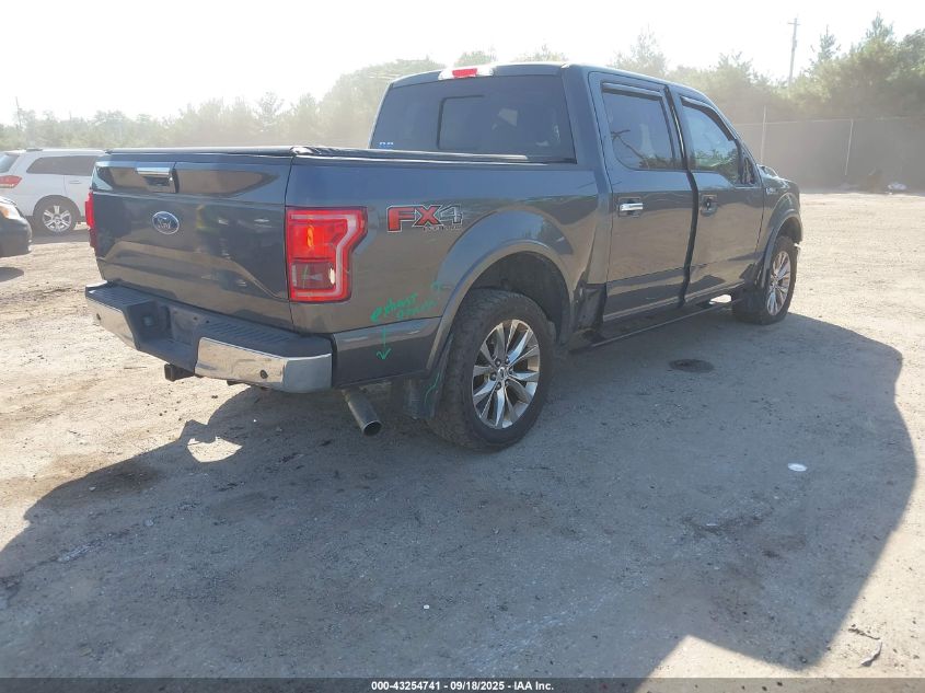 2016 Ford F-150 Lariat VIN: 1FTEW1EF1GFB76294 Lot: 43254741