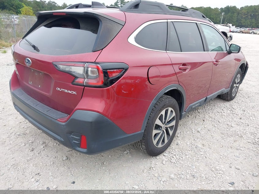 2020 Subaru Outback 2.5 Premium Brown Lot 111043254750 Vin 4S4BTAEC7L3194677