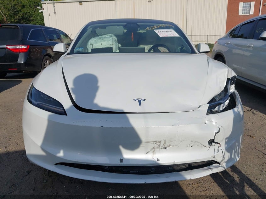 2025 Tesla Model 3 Long Range Rear-Wheel Drive VIN: 5YJ3E1EA5SF924301 Lot: 43254841