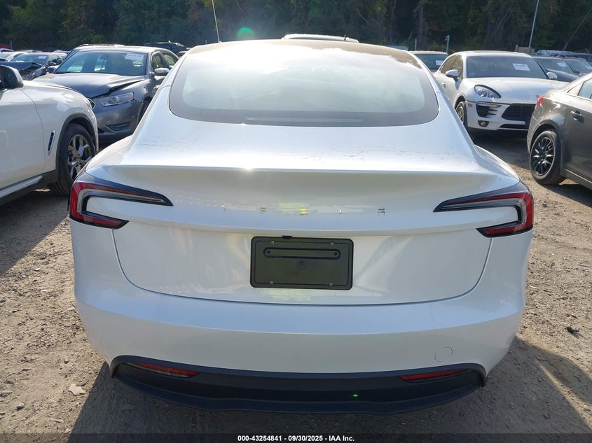 2025 Tesla Model 3 Long Range Rear-Wheel Drive VIN: 5YJ3E1EA5SF924301 Lot: 43254841
