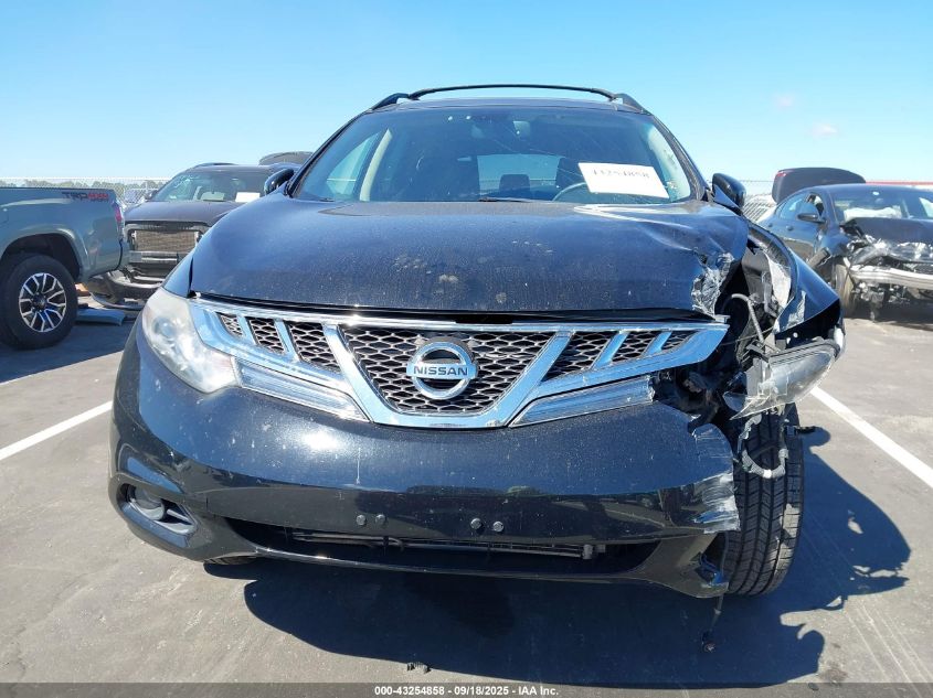 2012 Nissan Murano Sl VIN: JN8AZ1MW5CW215524 Lot: 43254858