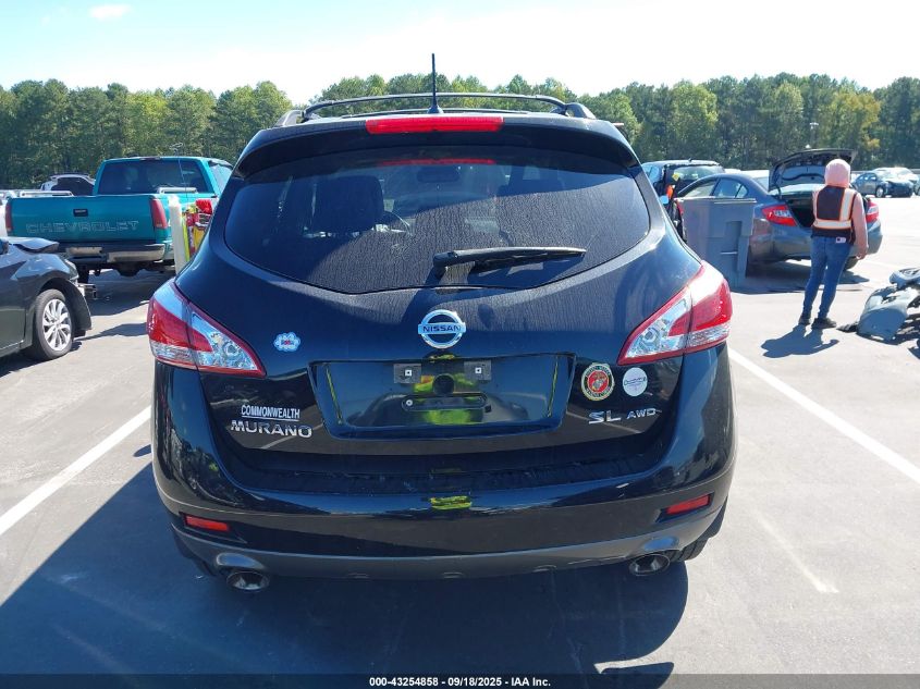 2012 Nissan Murano Sl VIN: JN8AZ1MW5CW215524 Lot: 43254858