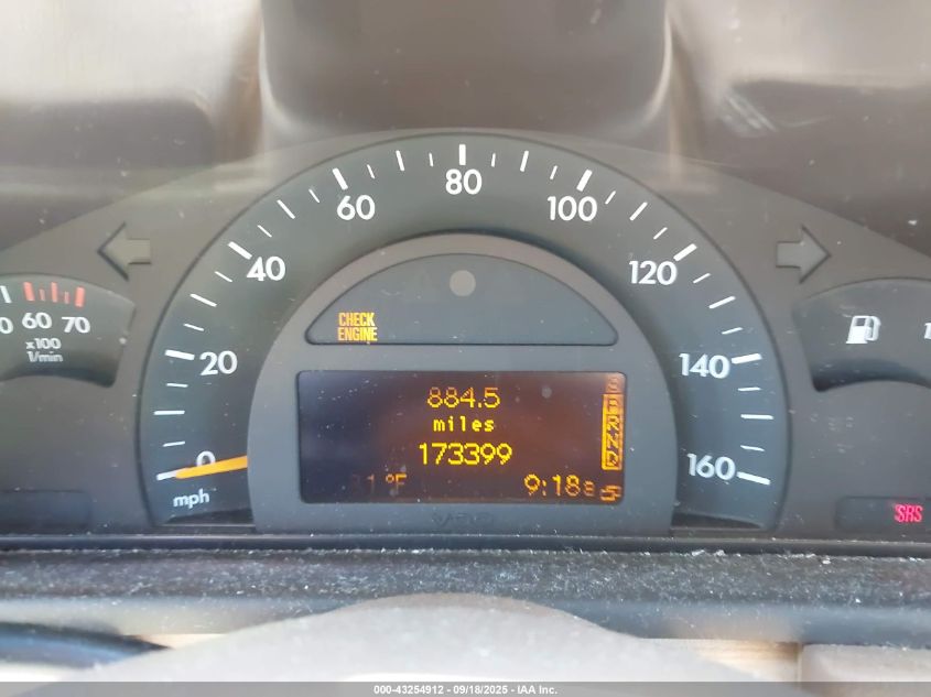 2001 Mercedes-Benz C 320 VIN: WDBRF64J51F108963 Lot: 43254912