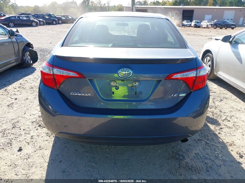 2016 Toyota Corolla Le Plus VIN: 5YFBPRHE4GP495909 Lot: 43254978