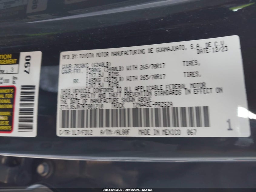 2024 TOYOTA TACOMA TRD OFF ROAD 4WD - 3TYLB5JN7RT001210