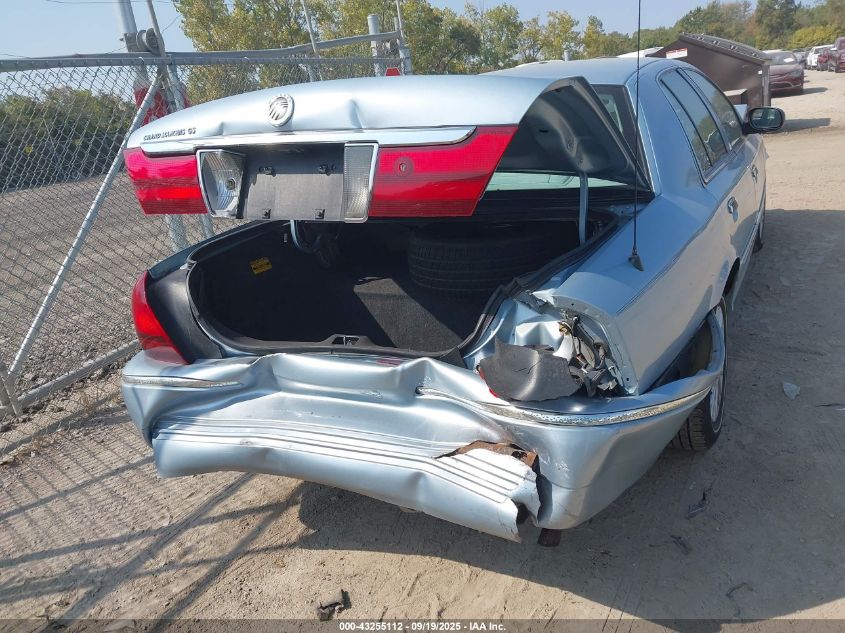 2005 Mercury Grand Marquis Gs VIN: 2MEFM74W35X636098 Lot: 43255112