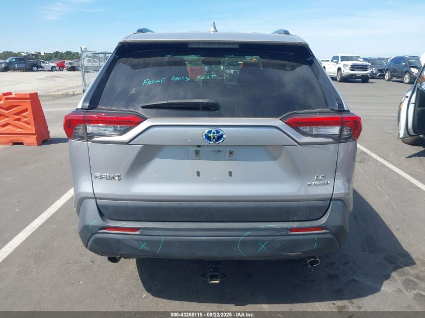2022 Toyota Rav4 Hybrid Le VIN: JTMLWRFV1ND159497 Lot: 43255115