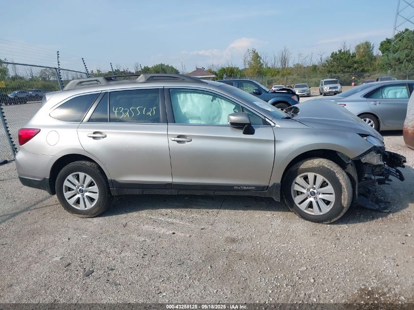 2017 Subaru Outback 2.5I Premium VIN: 4S4BSACC9H3308627 Lot: 43255125