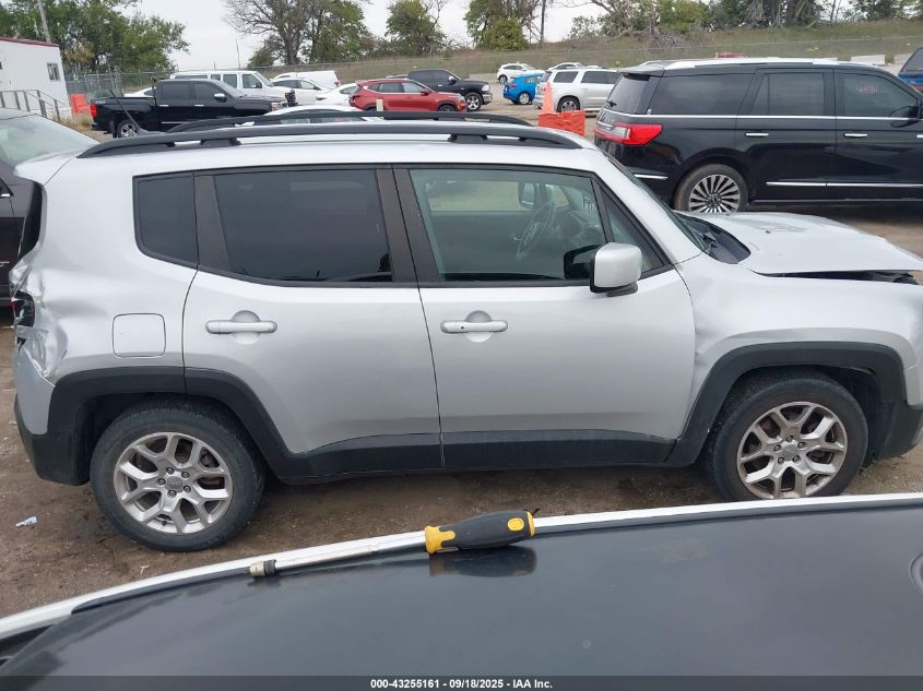 2016 Jeep Renegade Latitude VIN: ZACCJABT0GPD90948 Lot: 43255161