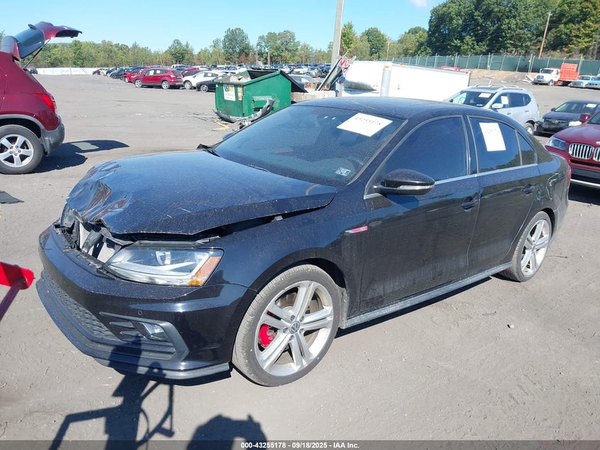 2017 Volkswagen Jetta 2.0 Gli Black Lot 111043255178 Vin 3VW5T7AJ4HM365431