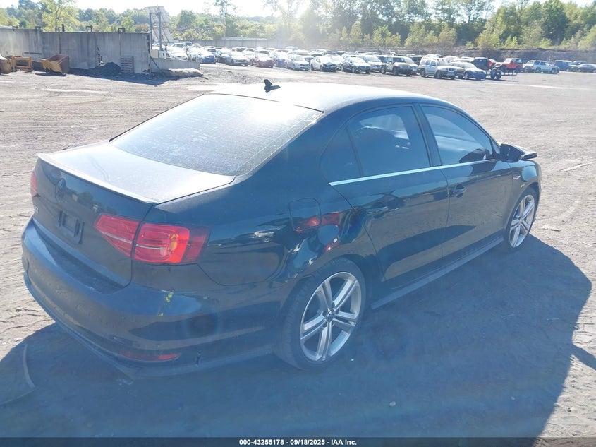 2017 Volkswagen Jetta 2.0 Gli Black Lot 111043255178 Vin 3VW5T7AJ4HM365431
