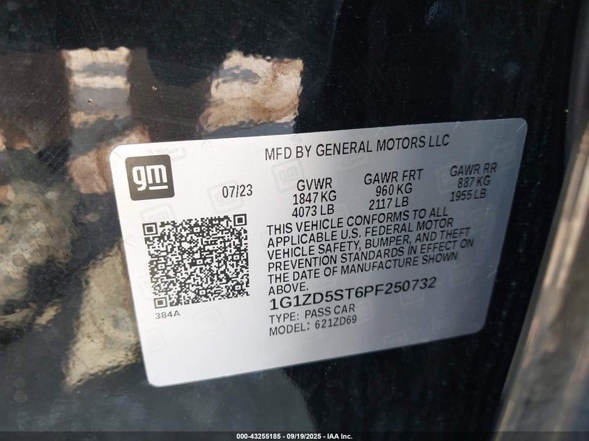 2023 CHEVROLET MALIBU FWD 1LT - 1G1ZD5ST6PF250732