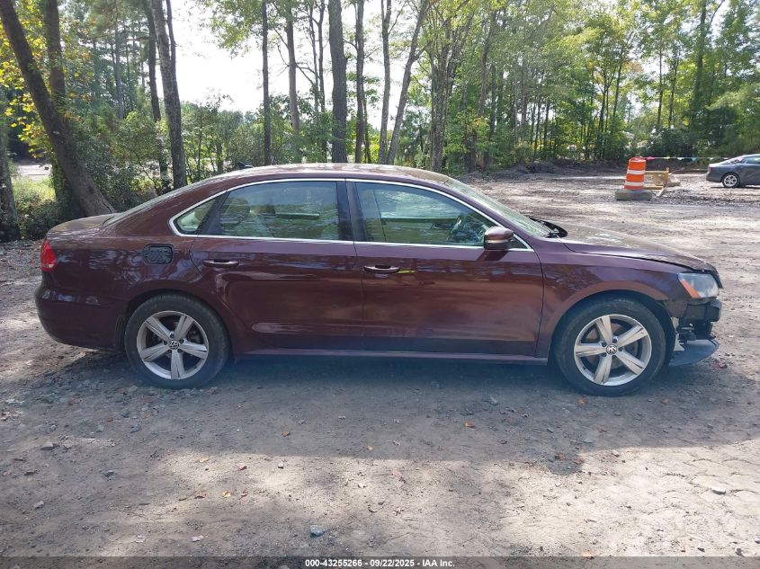 2012 Volkswagen Passat 2.5L Se VIN: 1VWBH7A34CC093981 Lot: 43255266
