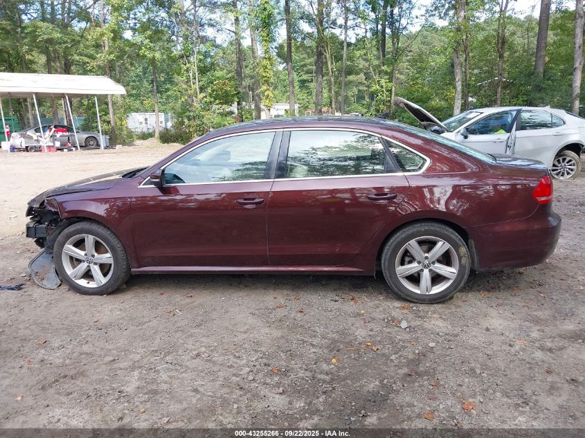 2012 Volkswagen Passat 2.5L Se VIN: 1VWBH7A34CC093981 Lot: 43255266