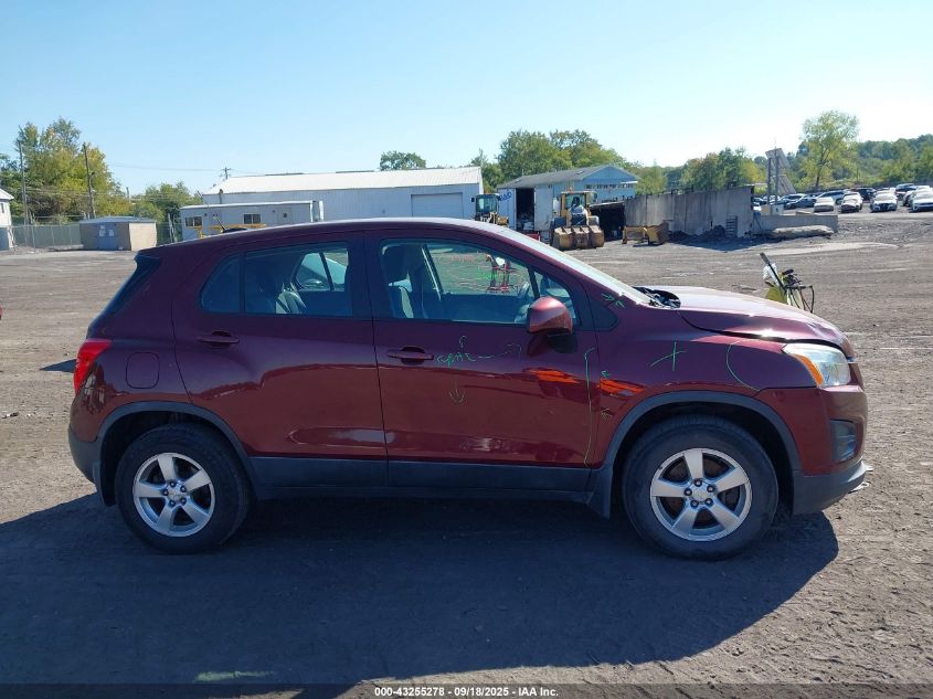 2016 Chevrolet Trax 1Ls VIN: 3GNCJNSB7GL155090 Lot: 43255278