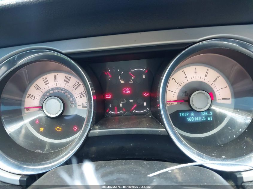 2012 Ford Mustang V6 Premium VIN: 1ZVBP8AM8C5266424 Lot: 43255374