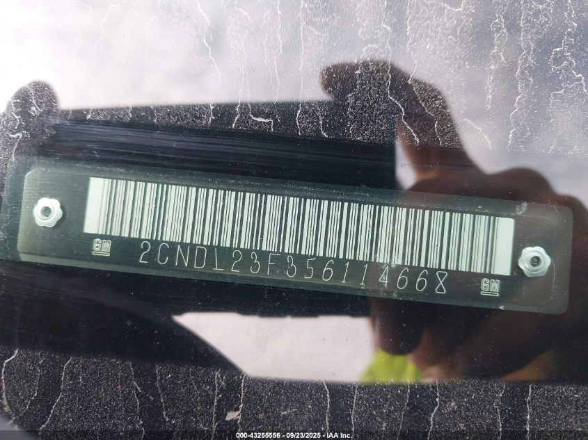 2005 Chevrolet Equinox Ls VIN: 2CNDL23F356114668 Lot: 43255556