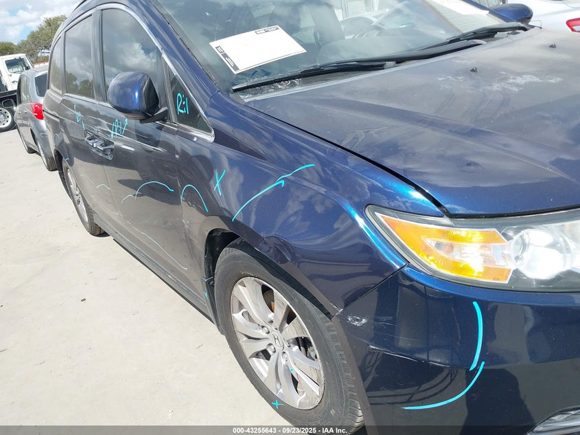 2014 Honda Odyssey Ex-L VIN: 5FNRL5H67EB050634 Lot: 43255643