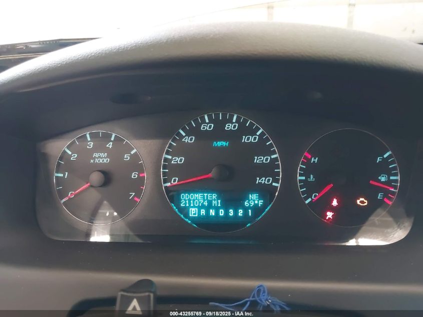 2009 Chevrolet Impala Ltz VIN: 2G1WU57M891262010 Lot: 43255769