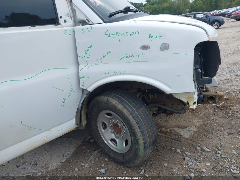 2021 Chevrolet Express Cargo Rwd 2500 Regular Wheelbase Wt VIN: 1GCWGAFPXM1149144 Lot: 43255910