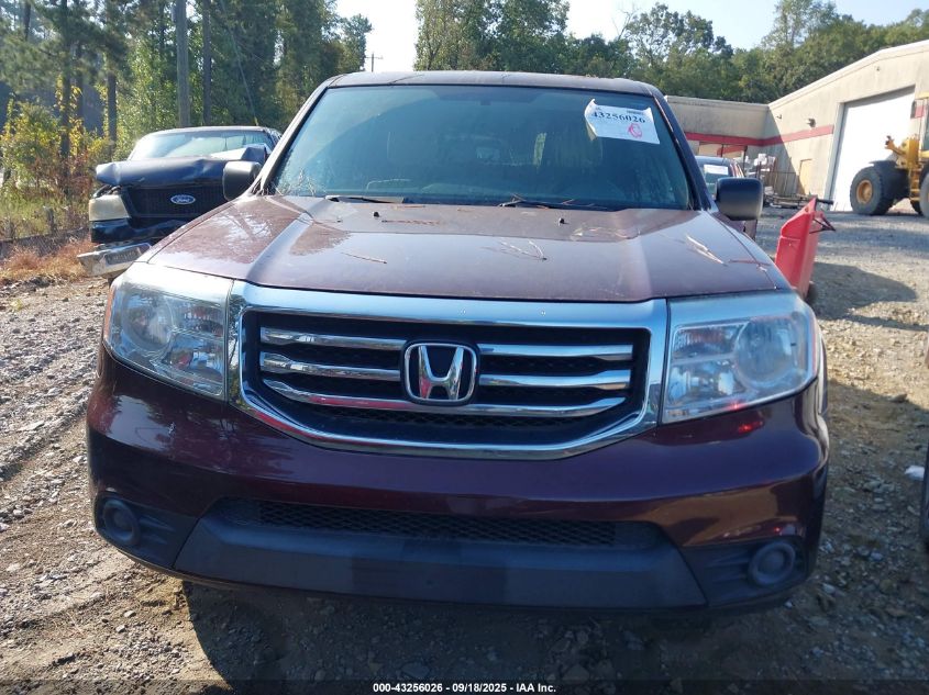 2014 Honda Pilot Lx VIN: 5FNYF3H25EB010864 Lot: 43256026