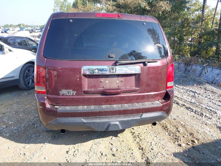 2014 Honda Pilot Lx VIN: 5FNYF3H25EB010864 Lot: 43256026