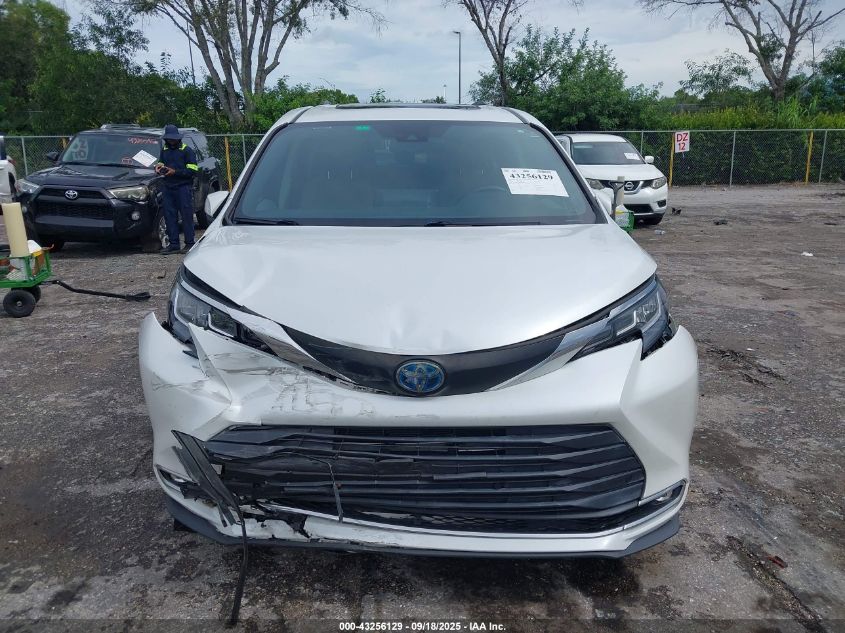 2022 Toyota Sienna Xle VIN: 5TDYRKEC6NS082070 Lot: 43256129