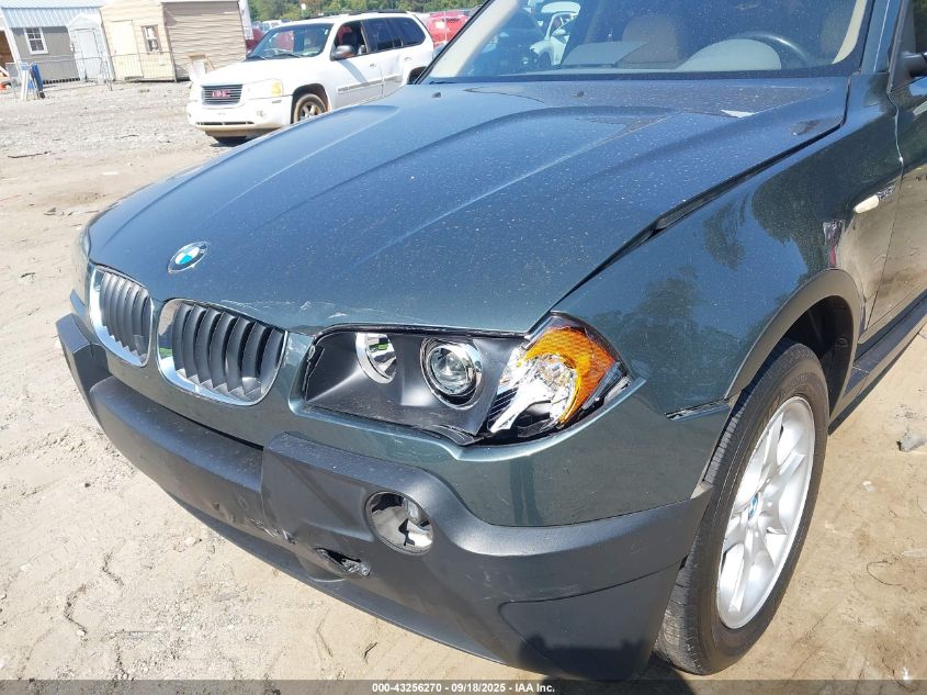 2004 BMW X3 2.5I VIN: WBXPA73414WB23303 Lot: 43256270