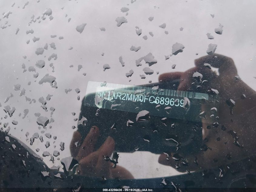 2015 Nissan Pathfinder Platinum/S/Sl/Sv VIN: 5N1AR2MM0FC689639 Lot: 43256436