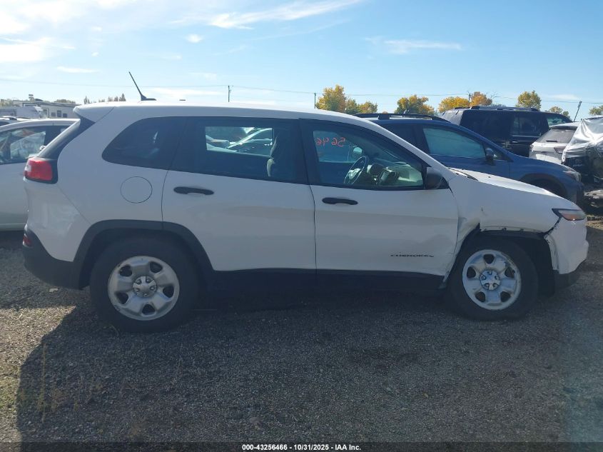 2017 Jeep Cherokee Sport 4X4 VIN: 1C4PJMABXHW664365 Lot: 43256466