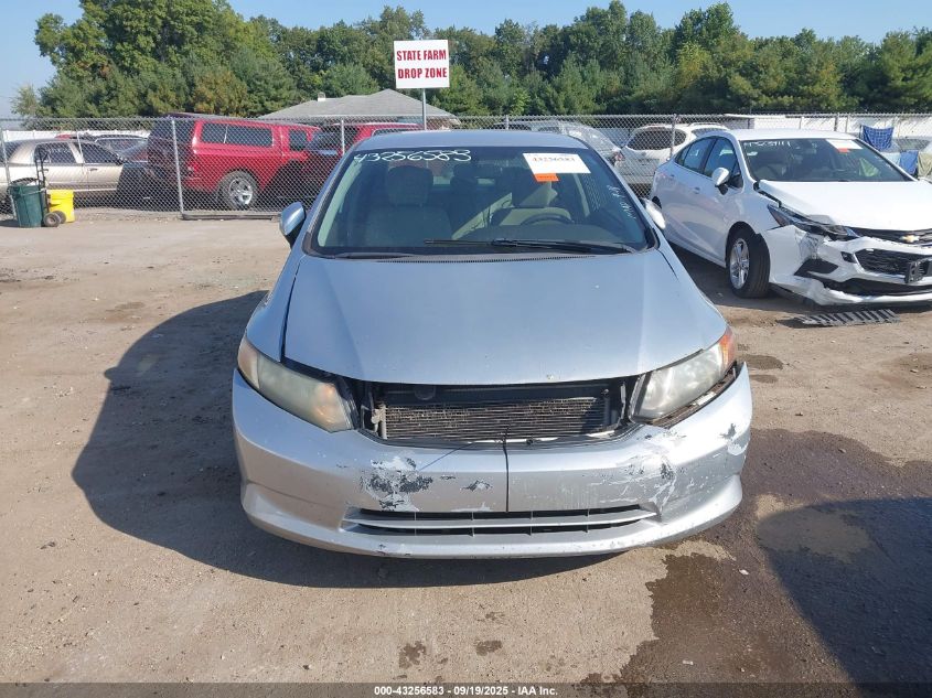 2012 Honda Civic Lx VIN: 19XFB2F53CE004770 Lot: 43256583